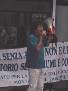 Renato Garibaldi durante una delle manifestazioni da lui promosse negli ultimi anni