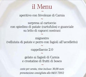 menu prima serata gusto carnia