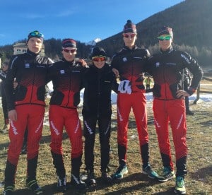 da sinistra Coradazzi, Barbacetto, Pittin, Fauner, Del Fabbro