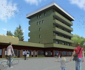 Il rendering dell'intervento di Pordenone