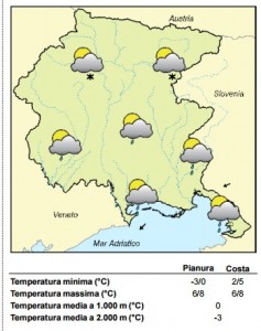 meteo cartina 2 gennaio