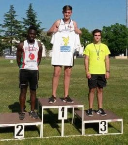 Igor Bobaz sul podio