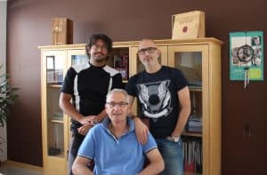 Andrea e Michele Ianich con il padre Adriano