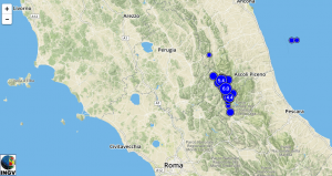 mappa sisma centro italia