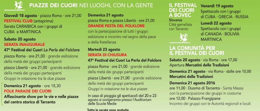 programma festival cuori tarcento