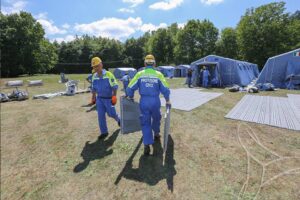 volonatri campo protezione civile friuli