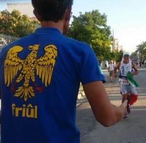 Cudin accoglie Barbacetto al traguardo