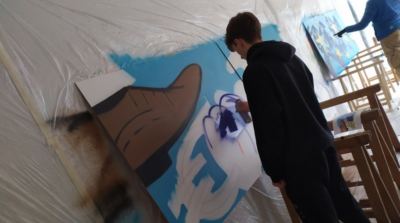 In mostra a Tarvisio le opere di street art realizzate dai giovani a Tolmezzo