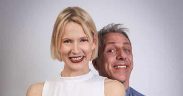 Gaia De Laurentiis e Max Pisu in scena a Tolmezzo con “Come sei bella stasera”