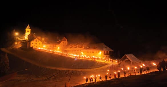 Capodanno a Tarvisio con la tradizionale fiaccolata del Lussari