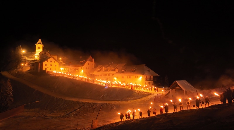 Capodanno a Tarvisio con la tradizionale fiaccolata del Lussari