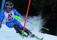 Una scivolata frena la corsa di Lara Della Mea