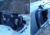 Auto si cappotta a Resiutta, 84enne estratto attraverso il parabrezza