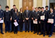 VIDEO – Gli allievi del Nobile Aviation College di Fagagna premiati da Fedriga