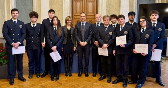 VIDEO – Gli allievi del Nobile Aviation College di Fagagna premiati da Fedriga