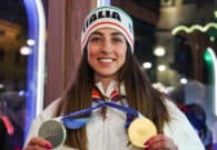 Lisa Vittozzi portabandiera dell’Italia alla cerimonia di chiusura delle Olimpiadi