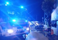 Scontro tra un’auto e un furgone a Gemona