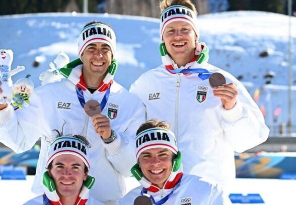 DAVIDE GRAZ MEDAGLIA DI BRONZO NELLA STAFFETTA OLIMPICA DEL FONDO!