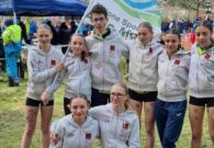 Straulino-Mainardis-Dereani: podio Allieve tutto carnico al Campionato nazionale Csi di corsa campestre