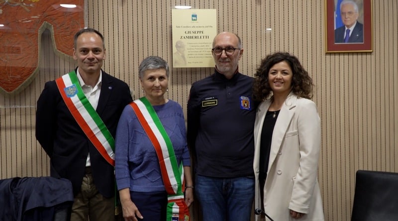 La rinnovata sala consiliare di Buja intitolata a Giuseppe Zamberletti