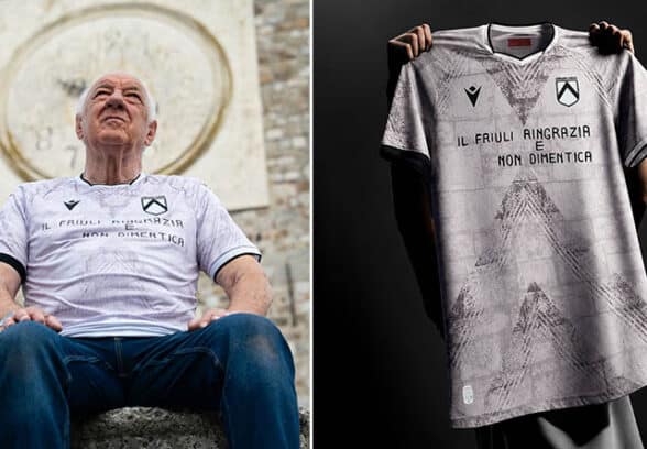 Una maglia speciale per l’Udinese nel 50° anniversario del terremoto