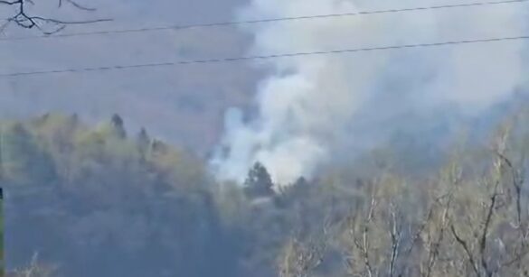 Incendio in un’area boschiva di Verzegnis, interviene l’elicottero