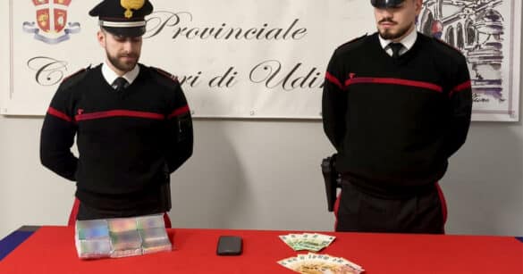 Arrestato un 21enne con un chilo di hashish