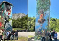 Inaugurato a Cima Corso il murales “Cuers” dell’artista Roberto Obi Candotti