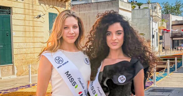 Nicole Bono di Magnano e Aurora Greco di Tarcento alla finale nazionale di Miss Mondo