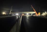 A4, varata in tempi record la campata del cavalcavia Pradipozzo-Lison