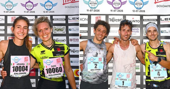 DoloMyths Run targata Alto Friuli: prima Del Pino, secondo Moia, terzi Nait e Galassi