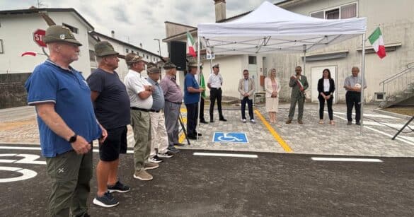 Inaugurato a Ragogna il nuovo parcheggio di piazza Papa Giovanni XXIII