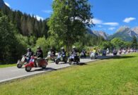 In 280 dall’Italia e dall’estero a Sappada per il raduno dei Vespisti Dolomitici