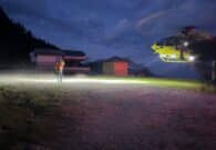Si infortuna a Malga Varmost, escursionista recuperata con l’elisoccorso nella notte