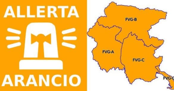 Maltempo in arrivo, peggiorano le previsioni: allerta arancione su tutto il Friuli Venezia Giulia