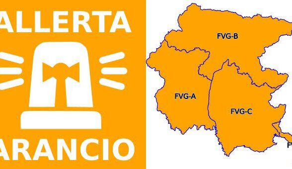 Maltempo in arrivo, peggiorano le previsioni: allerta arancione su tutto il Friuli Venezia Giulia