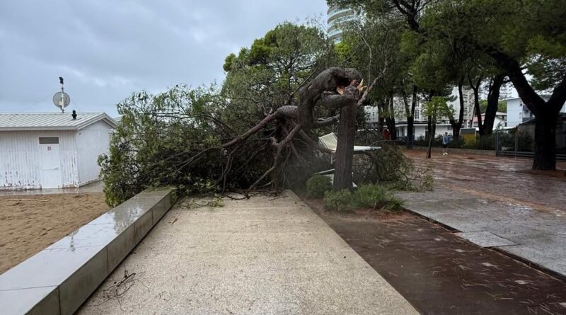 Maltempo sulla costa, raffiche oltre i 100 km/h tra Lignano e Grado