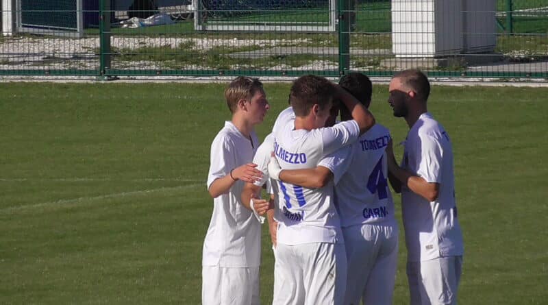 Tolmezzo, il pari vale il primato: 1-1 con la Pro Fagagna e primo posto nel Girone D