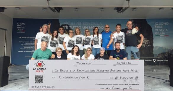 CorriCarnia consegna 20.000 euro alla solidarietà: il ricavato sul territorio