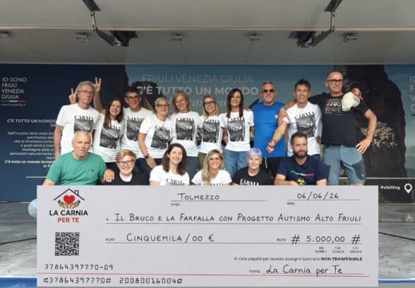 CorriCarnia consegna 20.000 euro alla solidarietà: il ricavato sul territorio