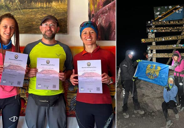 In tre dall’Alto Friuli sulla vetta del Kilimangiaro a quota 5895 metri