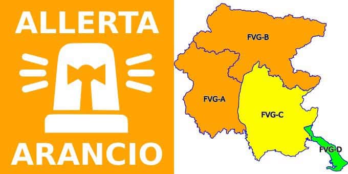 Maltempo in arrivo sul Friuli Venezia Giulia: allerta arancione in montagna, rischio temporali e mareggiate