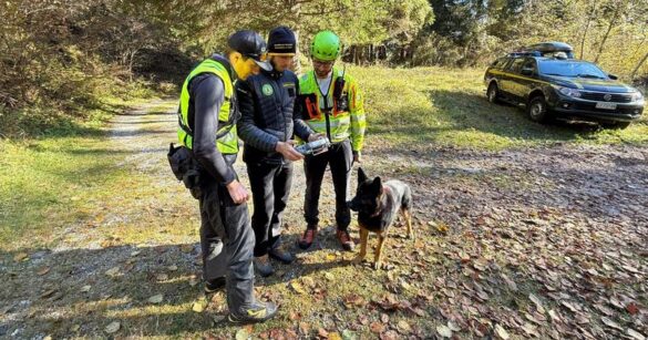 VIDEO – Soccorso in montagna, esercitazione delle unità cinofile della Guardia di Finanza nel Tarvisiano