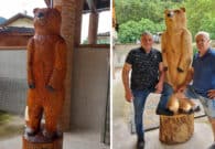Tolmezzo, ancora ferma nel magazzino comunale la scultura lignea dell’orso donata a Betania