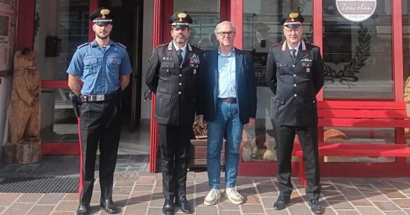 Comeglians, il sindaco De Antoni incontra il nuovo comandante dei Carabinieri di Tolmezzo Perisi