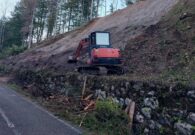 Al via i lavori di mitigazione di un movimento franoso lungo la pista ciclabile Alpe Adria a Fusine
